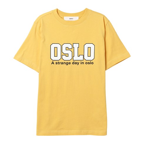 시에로 오슬로 레터링 프린트 반팔 티셔츠 SH6TSU181