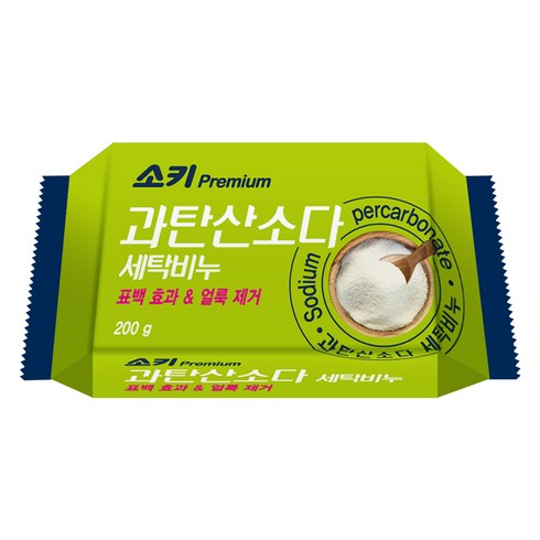 소키 무궁화 프리미엄 과탄산소다 세탁비누, 200g, 1개