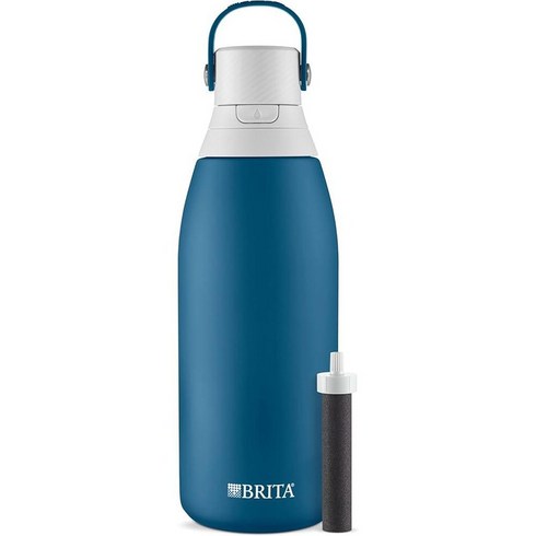 브리타 스테인리스 스틸 정수 필터 병 591mL20온스 1개, 32 oz, Marina