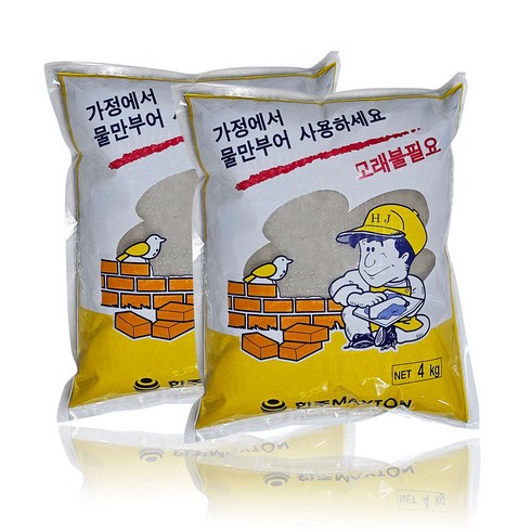 비앤티 몰탈시멘트(모래없이 사용하는 시멘트) 4kg x 2봉, 2개