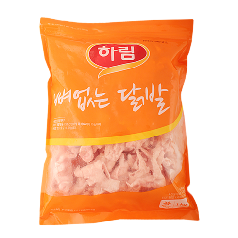 하림 뼈없는닭발(냉동) 1kgX1팩, 1kg, 1개