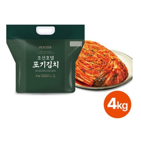 피코크 조선호텔특제육수 포기김치 4kg, 2038, 1개