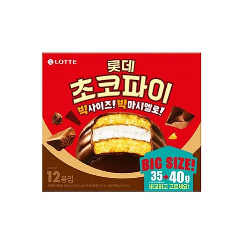 롯데 초코파이 12p, 480g, 3개