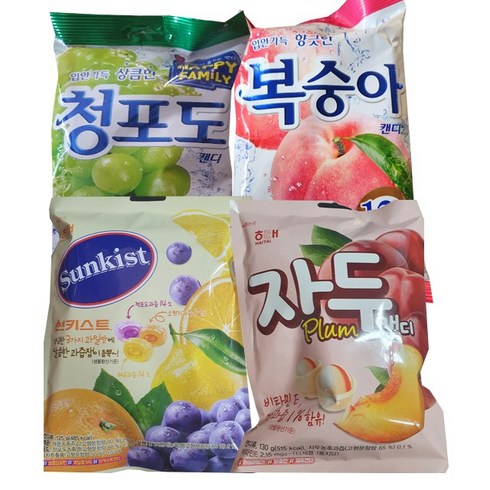 와이프레쉬)인기과일맛사탕세트, 1세트