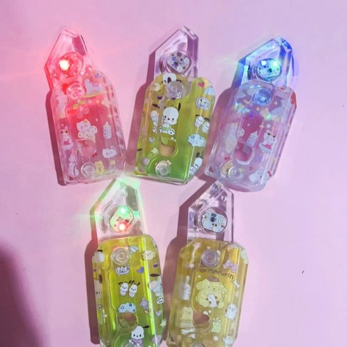 LED 중력 3D 큐브 캐릭터 투명 당근칼 안전칼 나이프 장난감, 산리오 WPS273, 산리오 WPS273