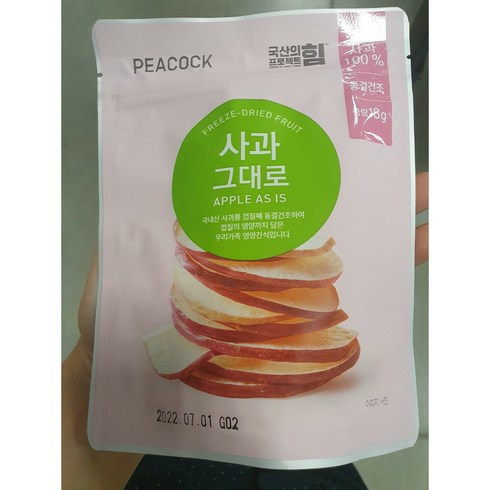 피코크 그대로 사과 동결건조, 4개