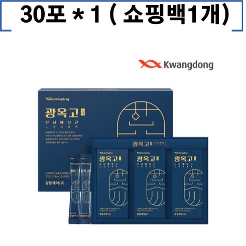 광동제약 광옥고스틱 산삼배양근 30포 + 쇼핑백, 1개, 300g