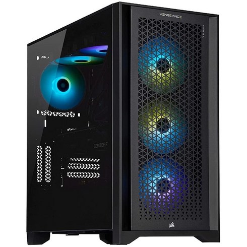 Corsair Vengeance i7400 시리즈 게이밍 PC - 리퀴드 쿨링 인텔® 코어™ i9 12900K CPU - NVIDIA® GeForce RTX™ RTX 4090, 4000 Series GPU (2023), i7400 i5 13600K / 4060Ti