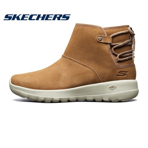 [상위] 스케쳐스 여성 고워크 소가죽 부츠 겨울 스노우앵클부츠 쿠션감좋은 앵클부츠(양말증정)