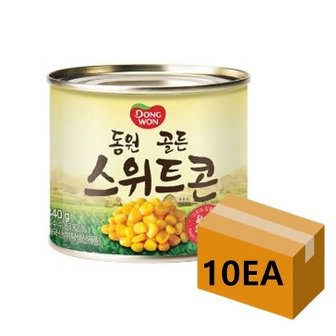 스위트콘340 - 동원 옥수수콘 골든스위트콘 340g x 12 캔 옥수수통조림, 36개