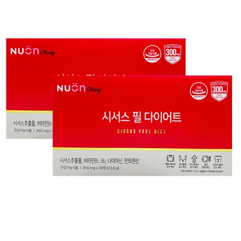 [본사정품] 뉴온 시서스 필 다이어트 28정 + 본사쇼핑백 구성, 850mg, 2box