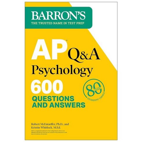 appsychology - AP Q&A Psychology Second Edition: 600 Questions and Answers : 600 Questions and Answers, Barrons Educational Services