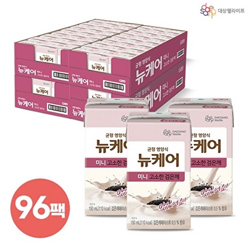 대상웰라이프 뉴케어 미니 고소한 검은깨 96팩, 150ml, 96개