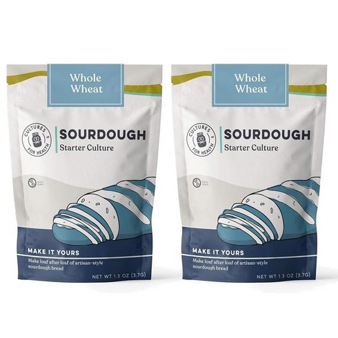 Cultures for Health Sourdough Starter Culture 사워도우 스타터 컬쳐 1개입 2팩, 2개