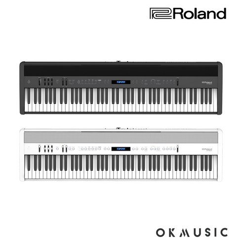 롤랜드 FP60X / FP-60X 디지털피아노 ROLAND 페달 보면대 패키지, 화이트