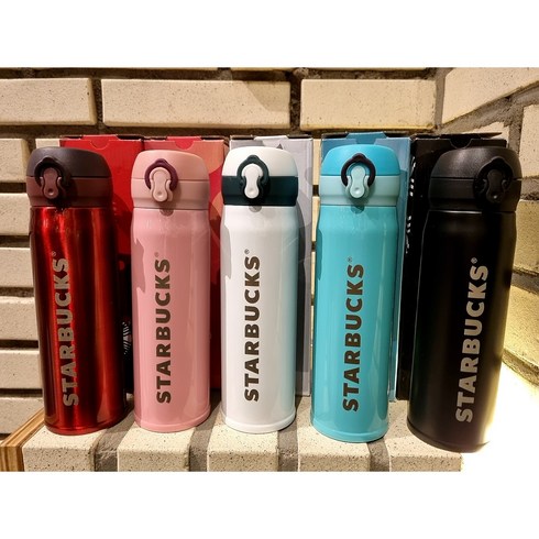 2023년 가성비 최고 스벅텀블러 - [스타벅스]스타벅스 원터치 보온병 500ml 답례품 단체선물 사은품 어린이집선물, 레드