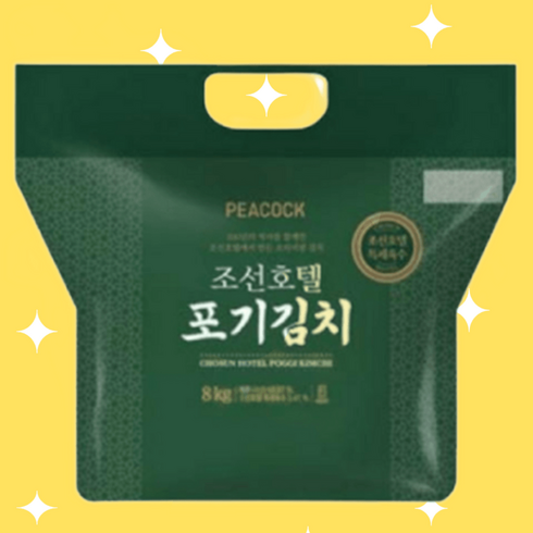 조선김치 - peacock 조선호텔 포기김치 냉장, 없음, 1개, 8kg
