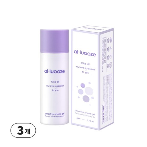 알루즈 여자 몸을 생각한 자연 유래 성분 마사지 젤, 3개, 50ml