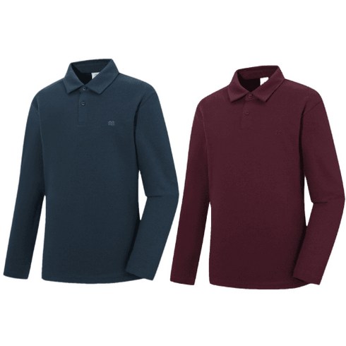 2023년 가성비 최고 코오롱스포츠바람막이 - [국내매장판] 코오롱스포츠 남성 베이직 폴로 티셔츠 긴팔 카라 등산복 운동복