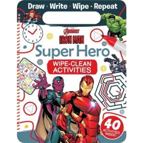 Marvel Avengers Iron Man: Super Hero Wipe-Clean Activities, Marvel Avengers Iron Man: Su.., Autumn Publishing(저),Bonnier.., Bonnier Books Ltd
