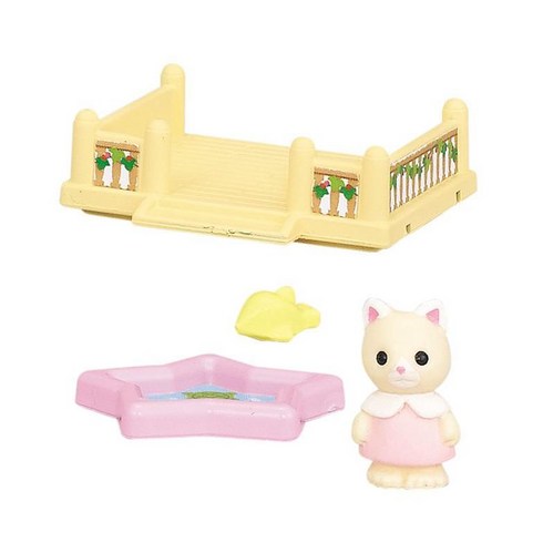 실바니안 가챠 4개 세트 패밀리 집 실바니안 EPOCH 종류다양 아이 조카 선물, J