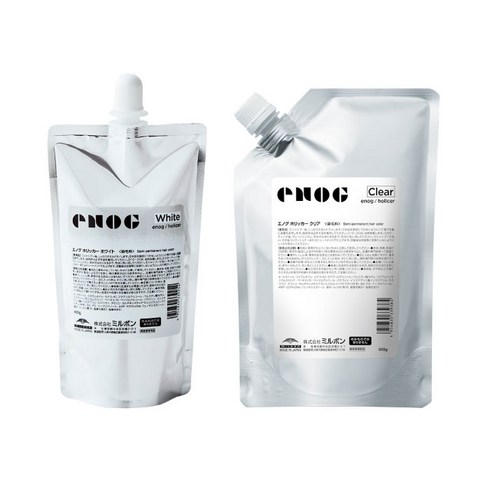 밀본 염색약 에노그 홀리커 염기성컬러 400g / 600g(클리어), 화이트, White