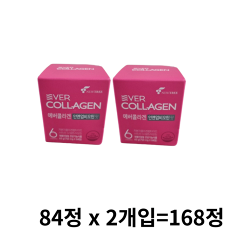 에버콜라겐 인앤업비오틴셀 19병  비오틴콜라겐 - 에버콜라겐 인앤업비오틴 핏 63g, 168정, 4개