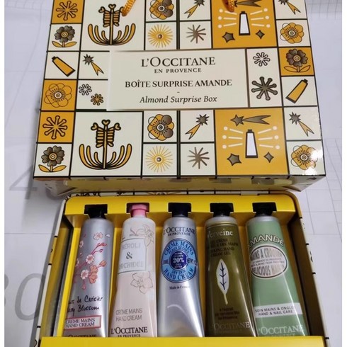 록시땅 핸드크림 5종 기프트 세트 쇼핑백포함, 1개