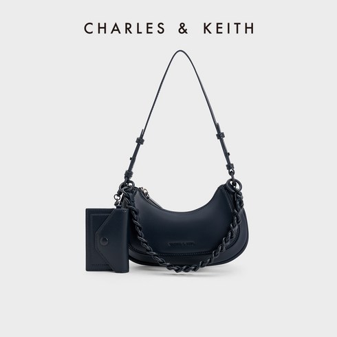 찰스앤키스 CHARLES&KEITH CK2-20671550 지퍼형 숄더 겨드랑이 가방 카드지갑