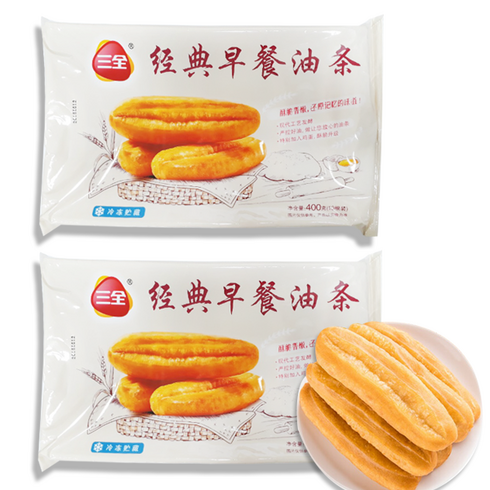 홍홍 중국식품 삼전 요우티아오 유티아오 YOUTIAO 중국꽈배기, 400g, 2개