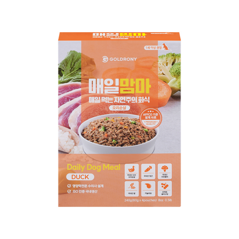 매일맘마 오리 240g, 단품없음, 선택완료, 선택완료