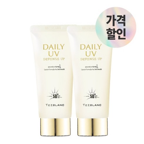 떼즈블랑 데일리 유브이 디펜스업 60ml - 백탁없이 가볍고 촉촉한 선크림 자외선차단 주름개선 미백 3중 기능성, 4개