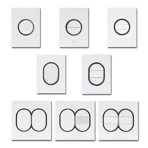 르그랑아테오 - 르그랑 스위치 화이트 원형 아테오 전기 스위치, 원형 3로 1구 스위치