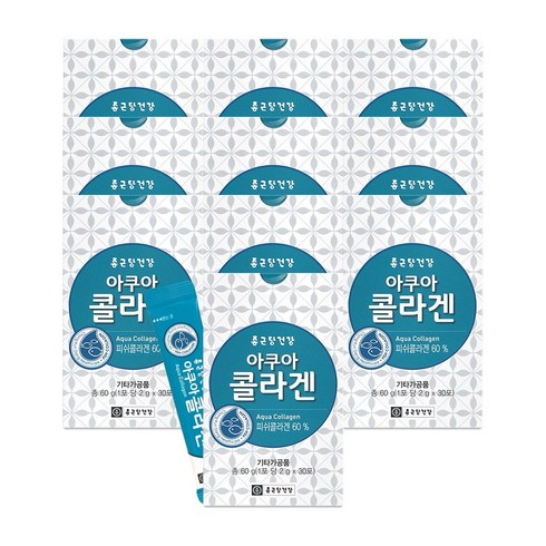 종근당건강 아쿠아 콜라겐 30포, 60g, 10개