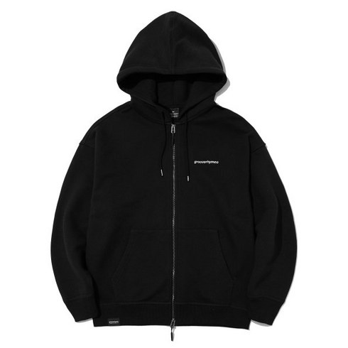 그루브라임후드집업 - GROOVE RHYME BASIC LOGO EMB HOOD ZIP-UP (BLACK) [LRSWCTZ341MBKA] 444793