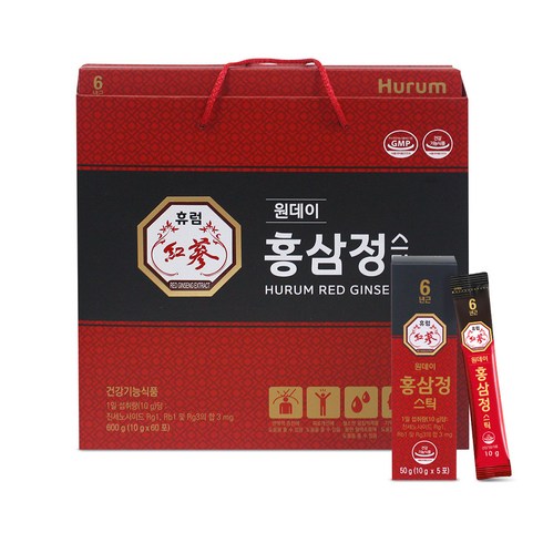 홍삼정원데이스틱(10ml18박스 - 휴럼 원데이홍삼정스틱 10g*60포, 10g, 1개