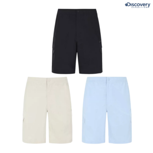[매장정품] 디스커버리 남자 여름 반바지 경량 포켓포인트 우븐 쇼츠
