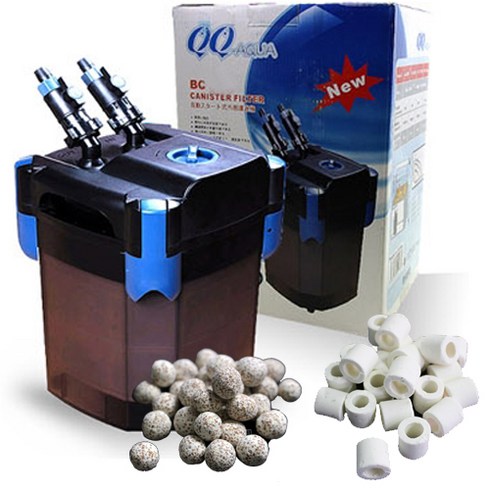 QQ 외부여과기 BC-1500 + 섭스볼여과재 3L + 링여과재 4L 세트, 16W, 1세트