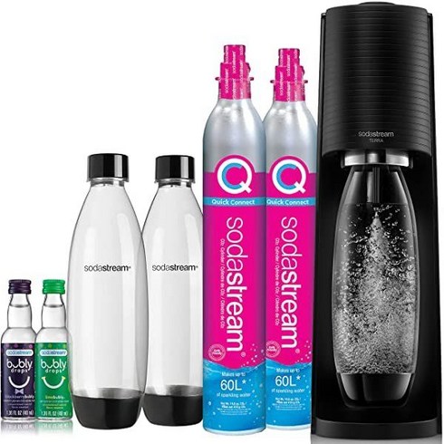 SodaStream 탄산수 소다 제조기 칵테일 검정색, Bundle_Black