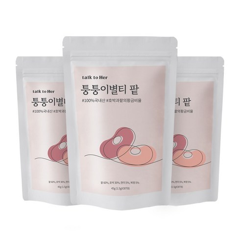 퉁퉁이별티 - 퉁퉁이별티 팥 호박팥차, 1.5g, 30개입, 3개