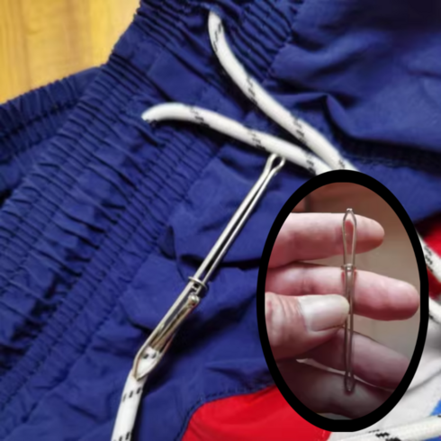 코라곤 후드 끈 끼우개 고무줄 끼우기 도구 1+1, 2개