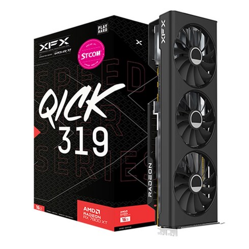 XFX 라데온 RX 7800 XT QICK 319 CORE D6 16GB AMD 그래픽카드