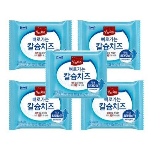 매일유업 상하치즈 뼈로가는 칼슘치즈 270g (15매 x 5봉), 5개