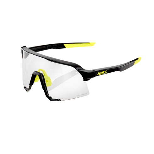 100% 백퍼센트 스피드크래프트 SPEEDCRAFT 자전거 러닝 고글 선글라스 (옵션선택), 글로스 블랙-포토크로믹(변색) 렌즈 (클리어/스모크)