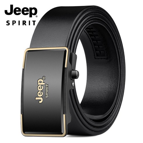 올젠벨트 - JEEPSPIRIT 남성용 가죽 자동 버클 벨트 OM18CD996BT0475 + 정품벨트상자 + 정품 지프스피릿 양말 출시기념서비스