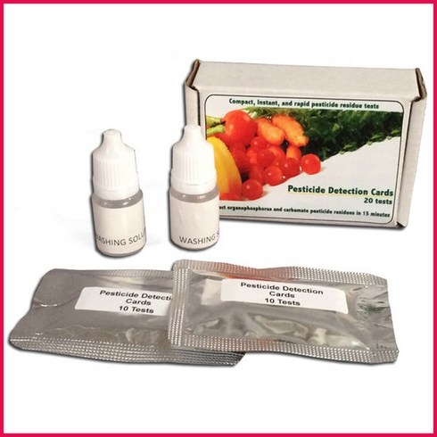 잔류농약키트/잔류농약검사/잔류농약측정기/농약 감지 테스트20회/003RT, 1개