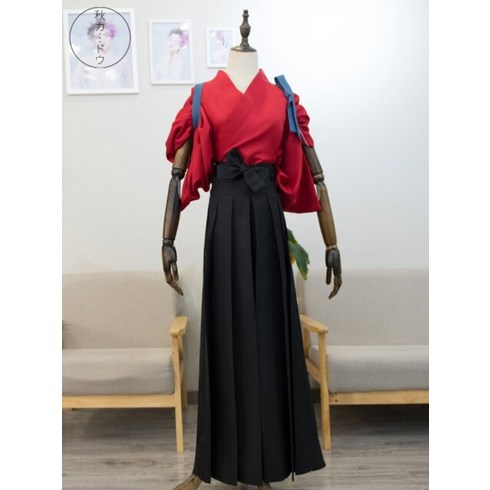 검도복 도복 무사 사무라이 일본 전통 무술 Kamisama love momozono 나나미 코스프레 의상 커버 검도 바지와 기모노 여성 역할 놀이 소품 의류 맞춤 제작 모든