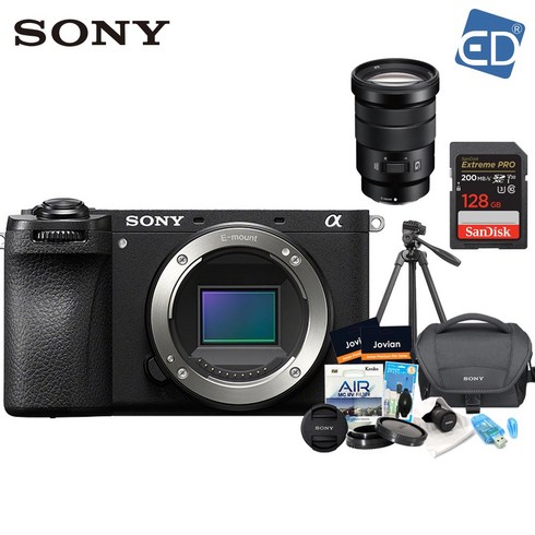 소니정품 A6700 / ILCE-6700 미러리스 카메라 /ED, 11 소니A6700+PZ18-105mm+128G풀패키지