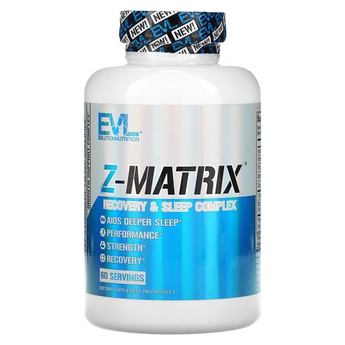 matrix:pehoop - Evlution Nutrition Z-Matrix Z 매트릭스 슬립 콤플렉스 240정, 1개, 240개