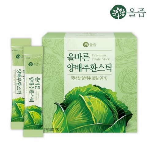 올즙 올바른 양배추환스틱 30포 x 1세트, 90g, 1개